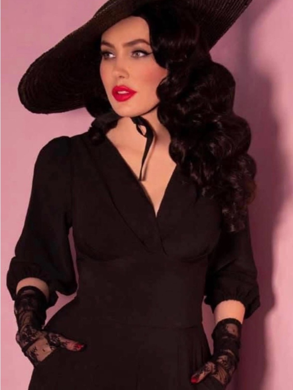 Vixen by Micheline Pitt Black bawdy top